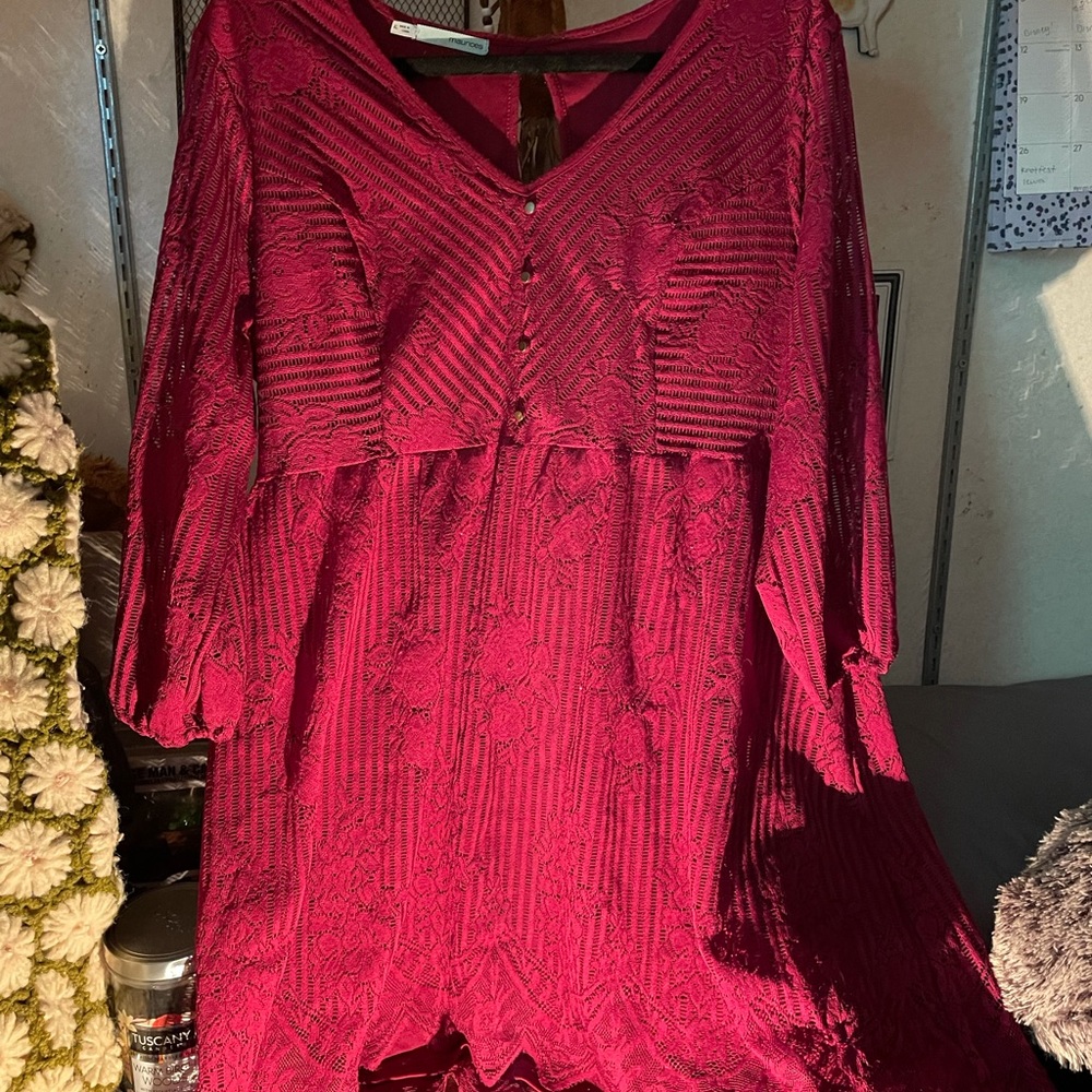 Maurices Maroon Dress XL